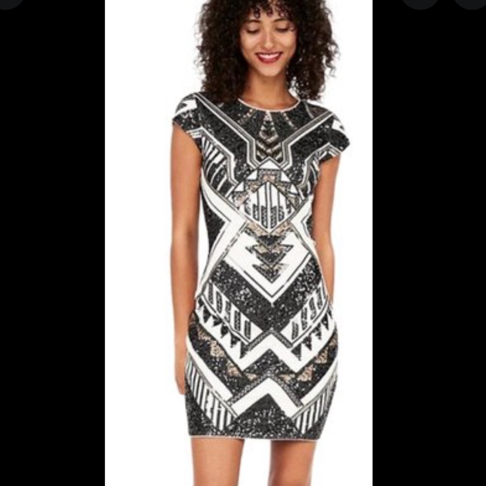 Donating TOMORROW | Express Sequin Sheath Dress